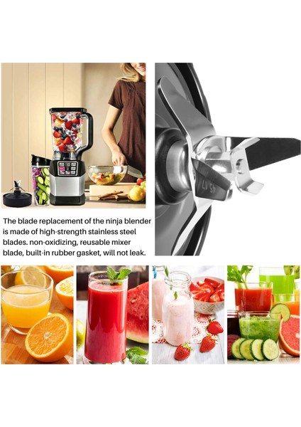 7 Yüzgeç Çıkarıcı Bıçakları Nutri Ninja Blender Için Yedek Parça, Otomatik Iq BL682 BL480 BL640 NN102, Vb Için Çıkarıcı Bıçak (Yurt Dışından)