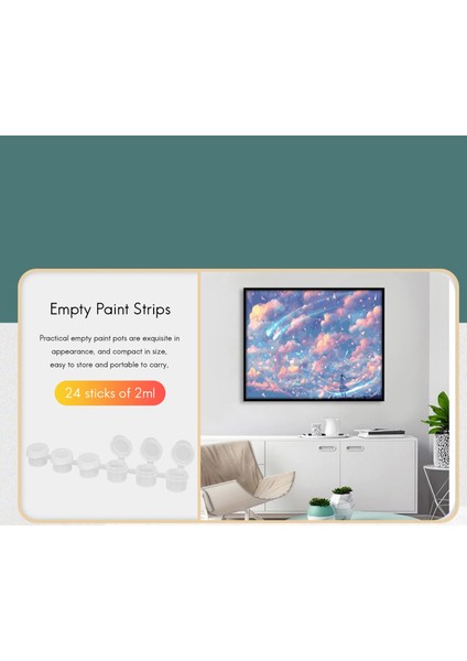 24 Şerit 2ml Boş Boya Şeritleri Boya Bardak Tencere Şeffaf Saklama Kapları Boyama Sanatları El Sanatları Malzemeleri Toplamda 144 Tencere (Yurt Dışından) indirimleri