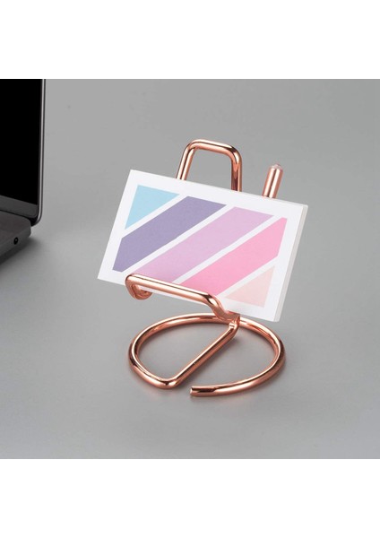 Masa Için Kartvizitlik, Metal Kartvizitlik Ekran Tutucu Standı, Ofis Masaüstü Isimlik Kartı Tutucusu (Gül Altın) (Yurt Dışından) fırsatları