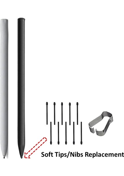 (10 Paket) Dikkat Çekici 2 Stylus Kalem Yedek Uçları/uçları Için Işaretleyici Kalem Uçları/uçları Yumuşak (Siyah) (Yurt Dışından) indirimleri