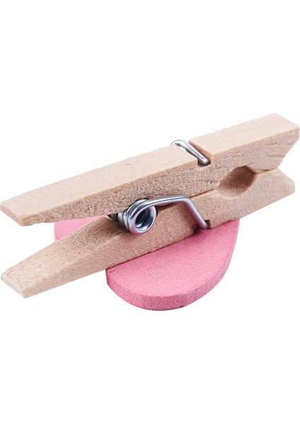Mini Aşk Kalp Şekli Ahşap Klipler Mesaj Fotoğraf Tutucu Albüm Kart Kağıdı Mandal Dekor Fotoğraf - Pembe 20 Adet (Yurt Dışından) indirimleri
