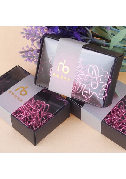 12 Adet/grup En Kalıtelı Kaplama Pembe Ataşlar Sakura Kağıt Iğne Imi Metal Memo Klip Kırtasiye Kiraz Çiçekleri Kutusu Klipler (Yurt Dışından)