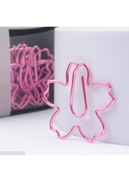 12 Adet/grup En Kalıtelı Kaplama Pembe Ataşlar Sakura Kağıt Iğne Imi Metal Memo Klip Kırtasiye Kiraz Çiçekleri Kutusu Klipler (Yurt Dışından) fiyatları