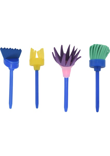 Çocuklar Için Sünger Boya Fırçaları, 4 Paket Erken Öğrenme Çizim Boyama Araçları Dıy Sanat El Sanatları Için Set, Besom (Yurt Dışından) fiyatları