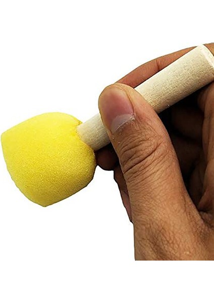 60 Parça Yuvarlak Boya Köpük Sünger Fırça Seti Boyama Araçları, Fırça Seti, Çocuk El Sanatları Için Uygun (Yurt Dışından)