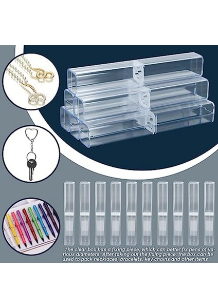 25 Adet Şeffaf Akrilik Kalem Kutusu, Yeniden Kullanılabilir Kalem Hediye Kutusu Boş Plastik Kalem Saklama Kabı Kalem Ambalaj Kutusu Seti (Yurt Dışından) fırsatları