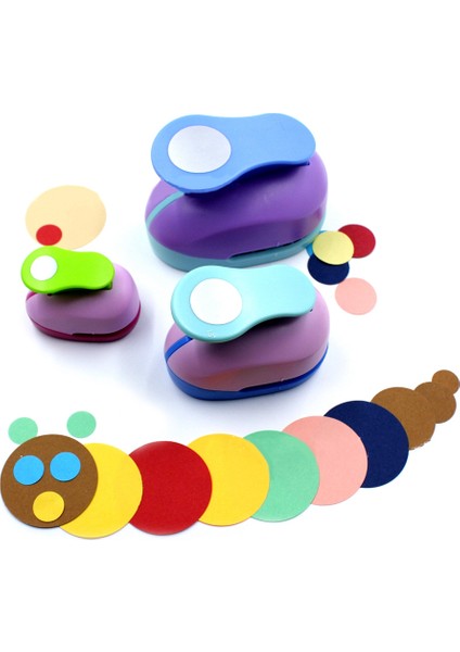 Boyutu Yumruk Craft Delik Kağıt Delgeç 75MM Delik Yuvarlak Zımbalar Kart Stoğu, Tebrik Kartları ve Karalama Defteri Renk Rastgele (Yurt Dışından)