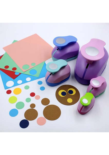 Boyutu Yumruk Craft Delik Kağıt Delgeç 75MM Delik Yuvarlak Zımbalar Kart Stoğu, Tebrik Kartları ve Karalama Defteri Renk Rastgele (Yurt Dışından)