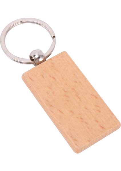 60 Adet Boş Dikdörtgen Ahşap Anahtarlık Diy Ahşap Anahtarlıklar Anahtar Etiketleri Kazıyabilir Diy Hediyeler (Yurt Dışından) fırsatları