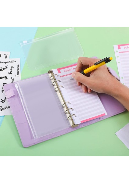Bütçeleme Için Nakit Zarflar,a6 Bütçe Dosyalayıcı,cilt Cepleri,gider Bütçe Sayfaları,para Klasörü Cüzdan Düzenleyici(Mor) (Yurt Dışından) indirimleri