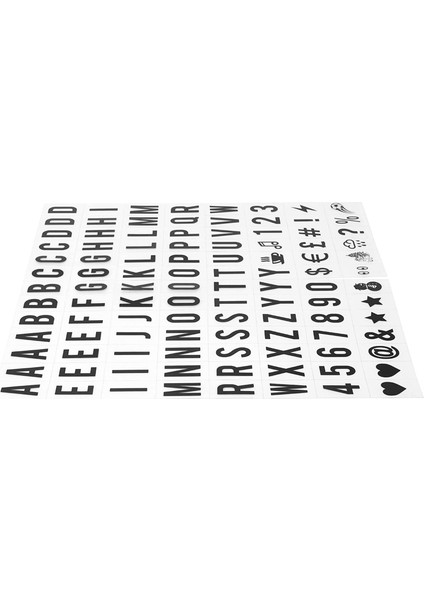 104 Adet Sinematik Işık Kutusu Yedek Harfler ve Sayılar Işaretler Siyah A4 Işıklı Mektup Kutusu Burcu Mesaj Panosu 65.4X35MM(LED Işık Kutusu Dahil Değildir!!) (Renk: Siyah) (Yurt Dışından) fiyatları