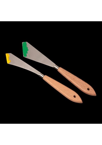 Adet Boyama Bıçağı Spatula Palet Bıçağı Ahşap Saplı ve Metal Bıçak Boyama Aksesuarları Sanat ve Boya Için (Yurt Dışından) indirimleri