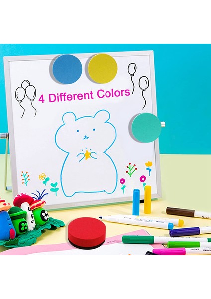 16 Paket Mini Kuru Silme Silgisi Manyetik Beyaz Tahta Silgisi Kara Tahta Temizleyicisi Kuru Silgi Silecek (4 Renk, 2 x 2 Inç) (Yurt Dışından) modelleri