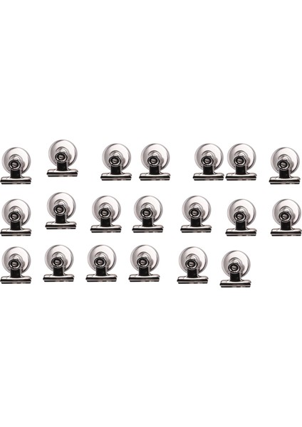 20 Paket Manyetik Klipler, Çizilmez Buzdolabı Güçlü Mıknatıs Klipleri, Bağlayıcı Klipler Kağıt Kelepçeleri, Beyaz Tahta Mıknatısları Klipler (Yurt Dışından)