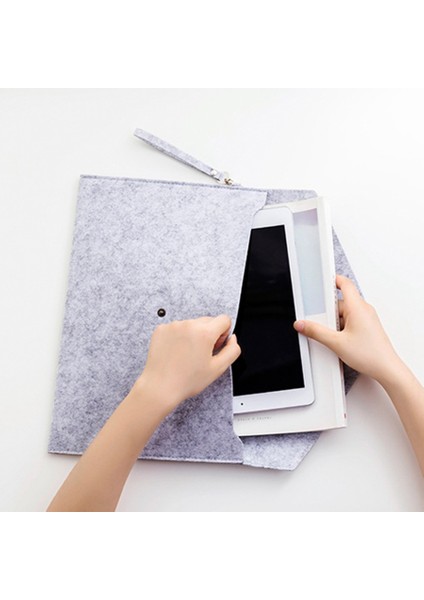 Koyu Gri 1 Pc Basit A4 Büyük Kapasiteli Belge Çanta Pedi Iş Evrak Çantası Dosya Klasörleri Kimyasal Keçe Dosyalama Ürünleri (Yurt Dışından) modelleri