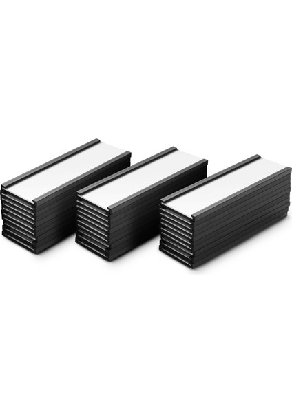 30 Adet Manyetik Etiket Tutucular, Metal Raf Için Şeffaf Plastik Koruyuculu Manyetik Veri Kartı Sahipleri (1 x 3 Inç) (Yurt Dışından)