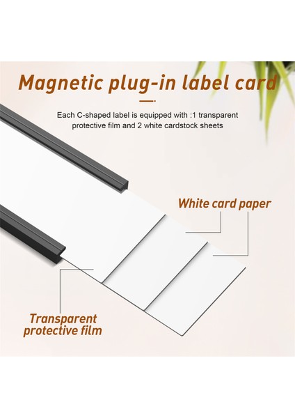 30 Adet Manyetik Etiket Tutucular, Metal Raf Için Şeffaf Plastik Koruyuculu Manyetik Veri Kartı Sahipleri (1 x 3 Inç) (Yurt Dışından) modelleri