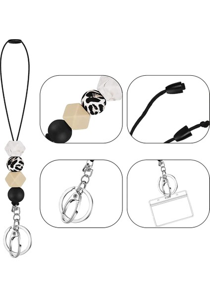 Kimlik Kartı Tutucu Için Sevimli Çiçek Boyunluklar, Boncuklu Kordon ile Kimlik Kartı Sahibi, Kimlik Kartı Tutucu Hemşire Öğretmen Ofis Hediyeleri A (Yurt Dışından) modelleri