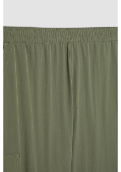 Fit Jogger Eşofman Altı Standart Fit Kargo Cepli Dokuma Beli Paçası Lastikli B2779AX23AU