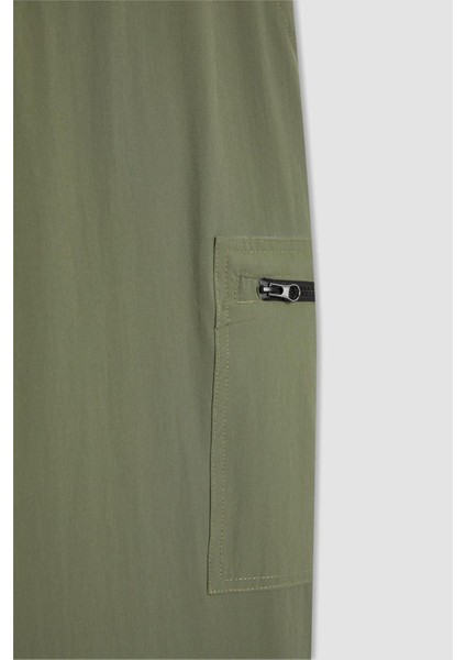 Fit Jogger Eşofman Altı Standart Fit Kargo Cepli Dokuma Beli Paçası Lastikli B2779AX23AU