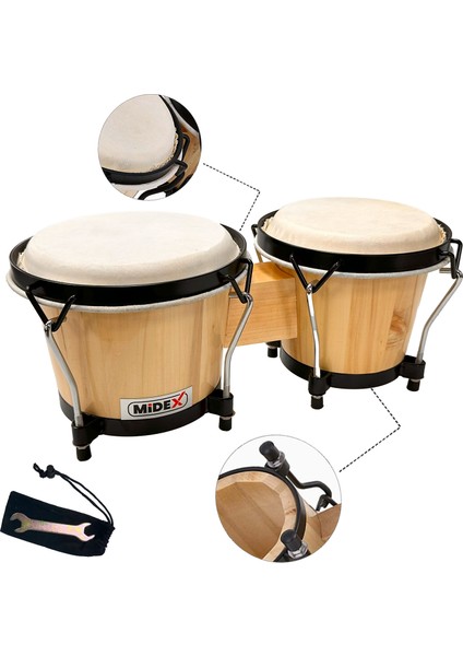 BG-210 Naturel Bongo Siam Meşesi Doğal Deri