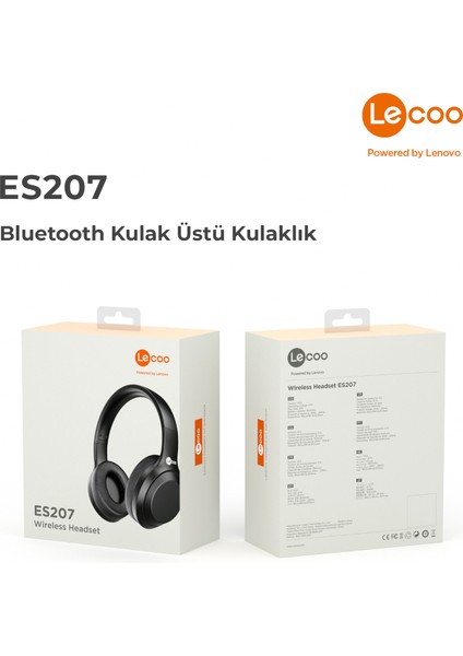 Lenovo Lecoo ES207 Siyah Kablosuz Kulaklık