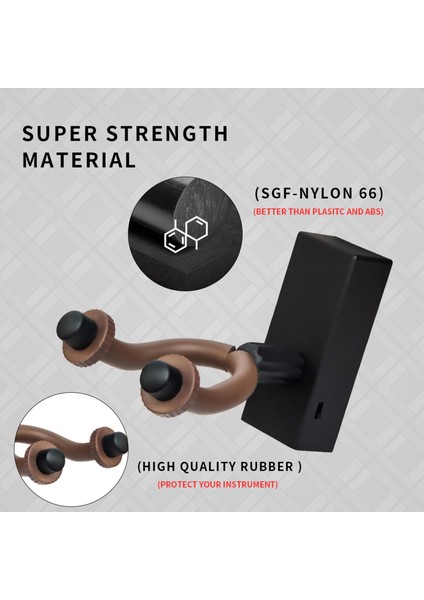 LED Işıklı Gitar Kanca Gitar Duvar Montaj Rafı Yaylı Çalgılar Için Bas Mavi Işık (Yurt Dışından) modelleri