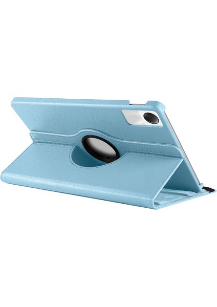 Xiaomi Redmi Pad Se Pu Deri Dönebilen Standlı Kılıf Mavi
