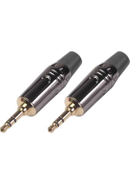 2 Parça 3.5mm Stereo Fişli Gold Kulaklık Ses (Yurt Dışından)