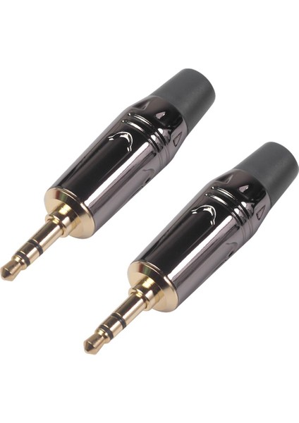 2 Parça 3.5mm Stereo Fişli Gold Kulaklık Ses (Yurt Dışından)