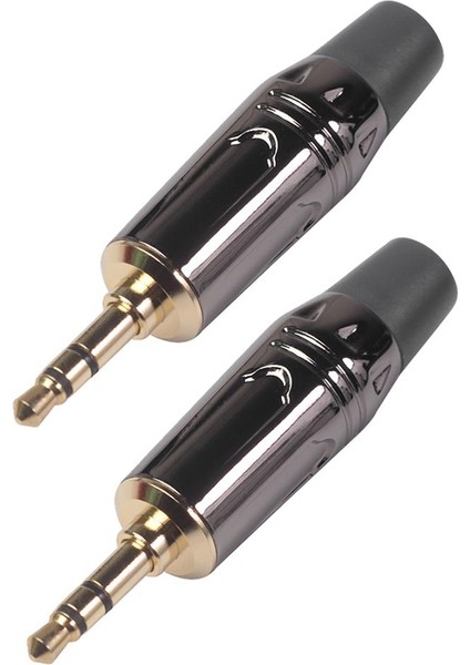 2 Parça 3.5mm Stereo Fişli Gold Kulaklık Ses (Yurt Dışından)