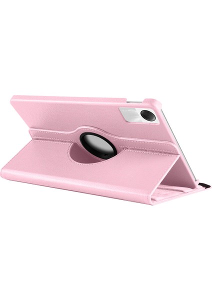 Xiaomi Redmi Pad Se Pu Deri Dönebilen Standlı Kılıf Pembe