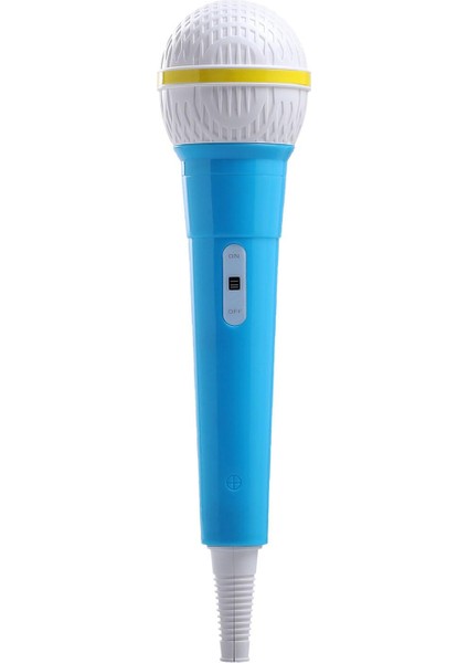 Şişme Mikrofon Prop Müzik Aksesuarı Oyuncak Mikrofon 20X5.3X1.1CM Mavi (Yurt Dışından)