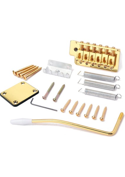 6 Strings Elektro Gitar Tremolo Köprü Dıy Luthier Aracı Altın (Yurt Dışından) fırsatları
