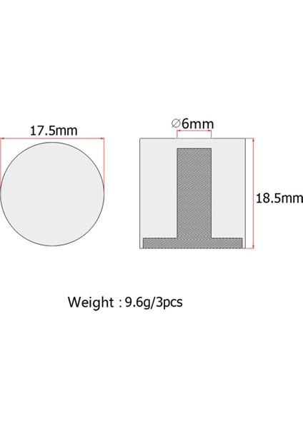 3 Dıy Ağı Düğmeleri Bas Için 18.5*17.5mm (Yurt Dışından)