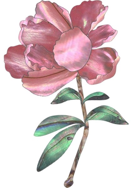 Profesyonel Çıkartmalar Fret Işaretleyiciler Akustik Için Kakma Kırmızı Çiçek (Yurt Dışından)