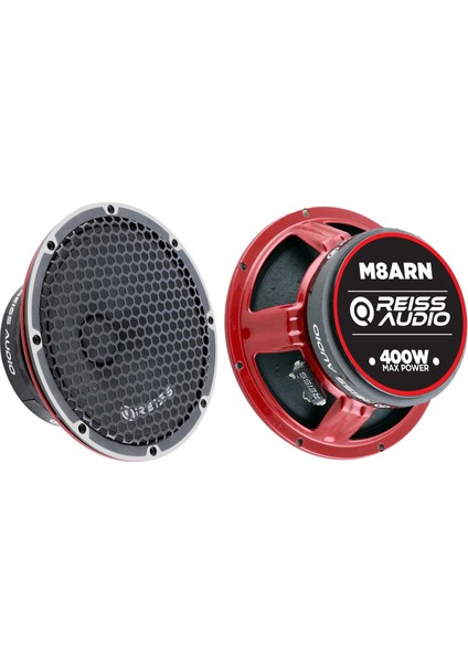 RS-M8ARN 400W Maksimum Güç 200W Rms Metal Kapaklı 20 cm Oto Midrange Hoparlör