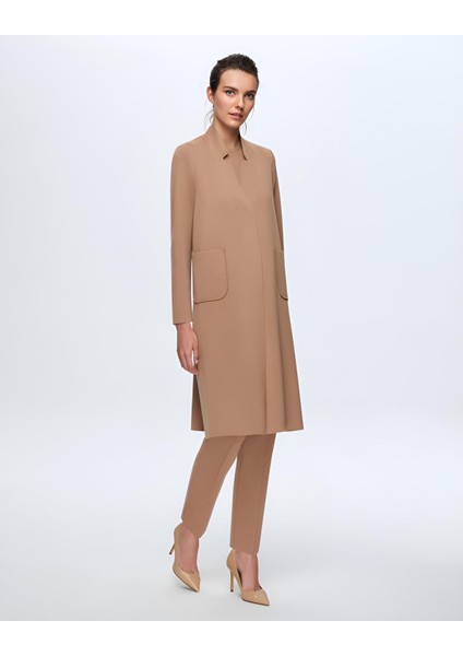 Kadın Düz Renk Cepli Uzun Hırka fiyatları