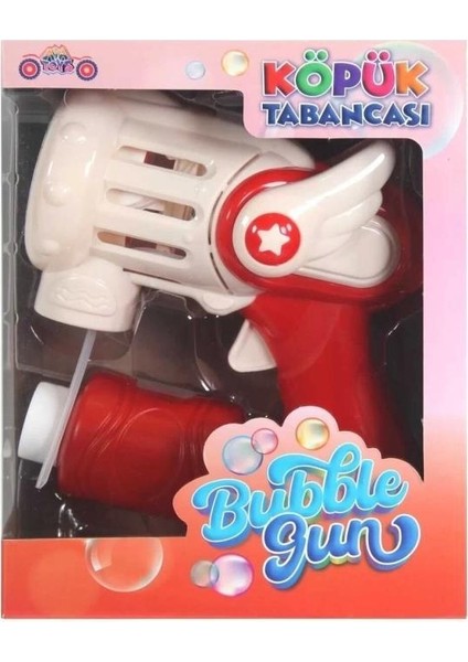 Pilli Köpük Tabancası 40203,RENGARENK Baloncuk Çıkaran Oyuncak Köpük Tabanca