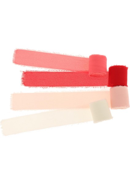 4x Saçaklı Ş Ipek Kurdele Yıpranmış Kenarlar Ş Sevgililer Günü Için Kırmızı (Yurt Dışından)