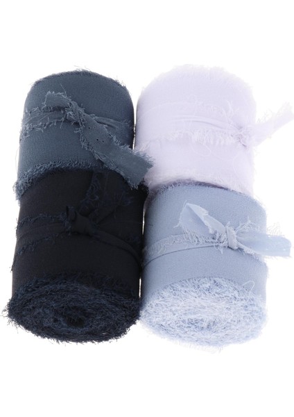 4x Saçak Ş Ipek Kurdele Buketleri Için Yıpranmış Kenarlar Ş Mavi (Yurt Dışından) fırsatları