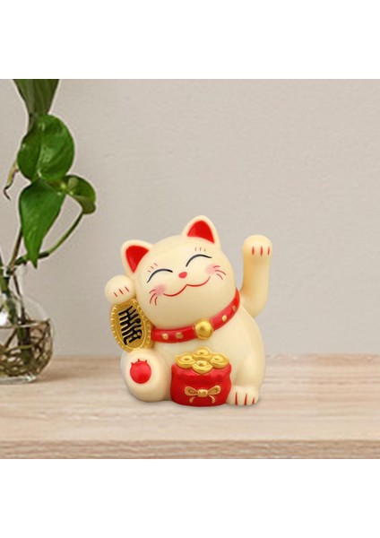 Güzel Şanslı Kedi Sallayarak Kol Ofis Raf Dekorasyonu Için Küçük Kedi Figürleri Sarı (Yurt Dışından) fırsatları