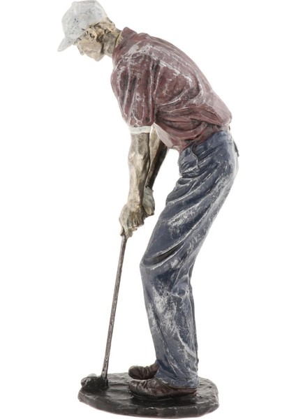 Modern Reçine Golfçü Heykeli El Sanatları Figürler Yapıt Ev Ecoration D (Yurt Dışından)