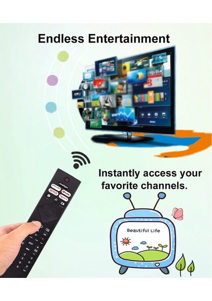 4K Ultra Hdr OLED Android Akıllı Tv Için Yedek Uzaktan Kumanda 398GR10BEPHN0041BC BRC0984501/01 (Yurt Dışından)