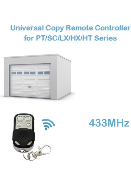 433MHZ Uzaktan Kumanda Elektronik Kapı Garaj Kapısı Açacağı Uzaktan Kumanda Teksir Öğrenme Kodu Araba Anahtarı-5 Adet (Yurt Dışından)