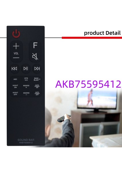 AKB75595412 Uzaktan Kumanda Lg Ses Çubuğu Için Değiştirildi Sk5 SK5Y SL5Y SL6Y SN6Y (Yurt Dışından) modelleri