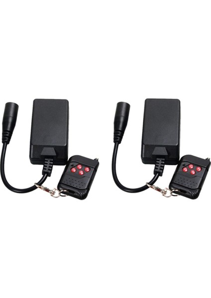 2 Adet Ac 90-240V 3 Pins Xlr Uzaktan Kumanda Alıcısı Ekipman Denetleyici Reseptör 400W 500W 900W 1500W Duman Sis Makinesi (Yurt Dışından)