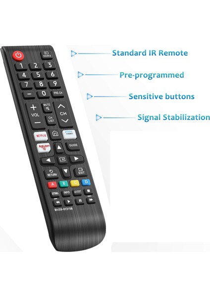 BN59-01315B Smart Tv Için Yedek Uzaktan Kumanda UE43RU7105 UE50RU7179 Prime Video ile (Yurt Dışından)