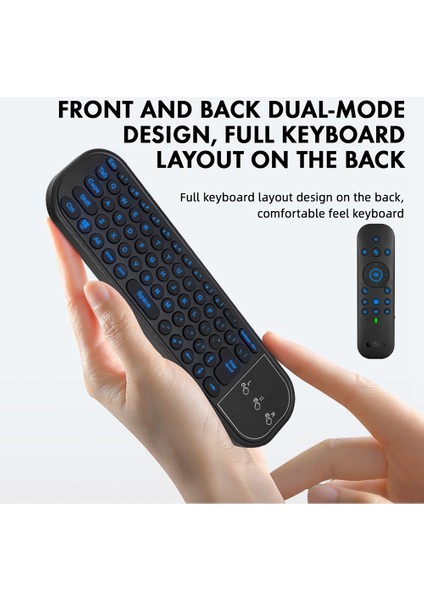 G60S Pro Hava Ses Uzaktan Kumanda 2.4g Bluetooth Çift Modlu Uzaktan Bilgisayar Tv Kutusu Projektör Için (Yurt Dışından)