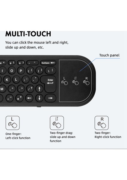 G60S Pro Hava Ses Uzaktan Kumanda 2.4g Bluetooth Çift Modlu Uzaktan Bilgisayar Tv Kutusu Projektör Için (Yurt Dışından)